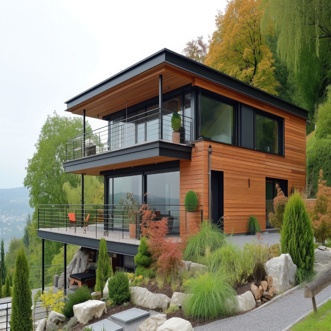 Webp.net-resizeimage (20) beautiful modern wooden house at the hill --ar 3:2 --v 6 Job ID: dadd15e4-bf24-45ac-b529-5d3207622553